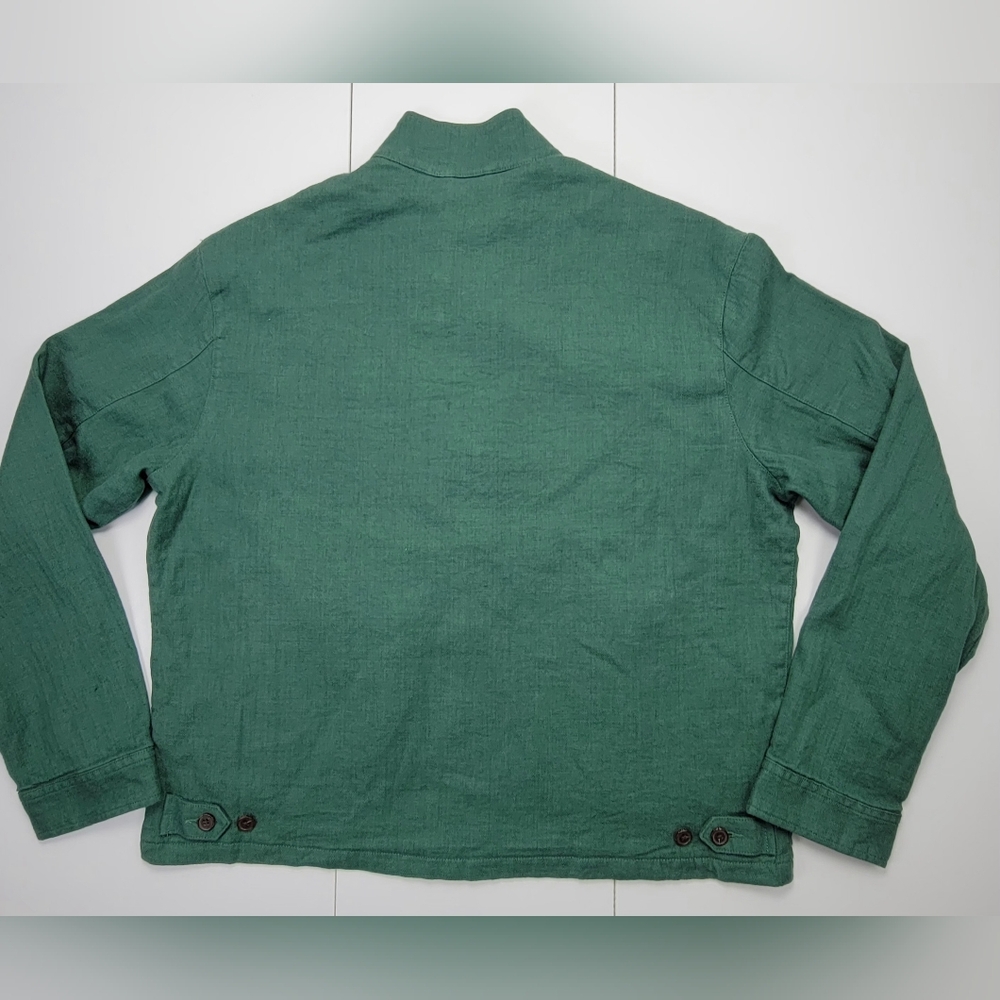 POLO RALPH LAUREN LINEN-Blend HERRINGBONE Twill Mockneck Jacket Mens Size XL New - Picture 2 of 11